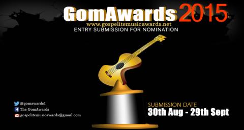 SUBMISSION OF ENTRIES FOR 3rd Annual GOSPELITE MUSIC AWARDS (GomAwards) KADUNA 2015